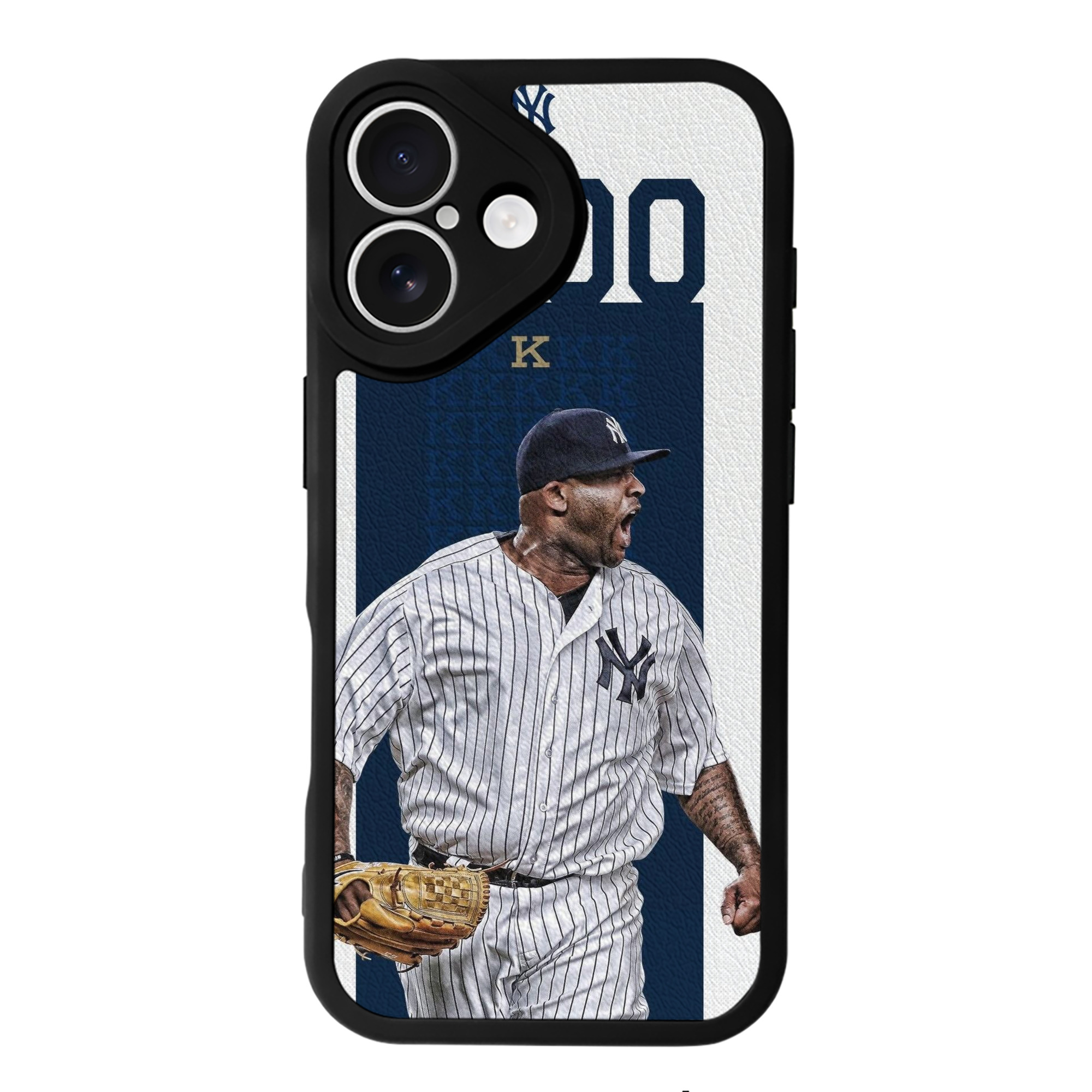 CC Sabatnia 7 IPhone 16 Silicone Leather Case – UV Print, Lambskin Texture – Perfect Fit, Wireless Charging Compatible, Scratch Resistant, Precise Cutouts – Stylish Protection For IPhone 16